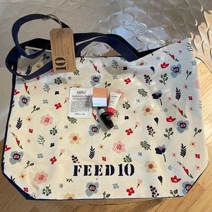 FEED for Clarins tote bag with deluxe beauty samples